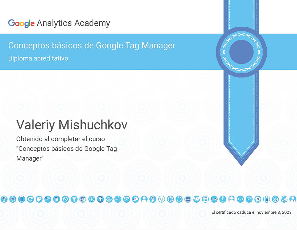 Diploma acreditativo Google